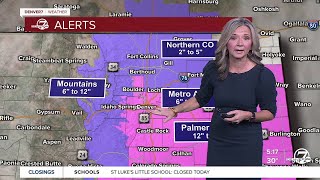 More than a foot of snow possible near Denver Friday [upl. by Evot]