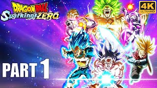 Dragon Ball Sparking ZERO Gameplay Part 1 Saiyan Arc  4K UHD No Commentary Walkthrough [upl. by Gwenni]