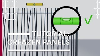 How to install CreaZen decorative panel  Betafence [upl. by Mcloughlin]