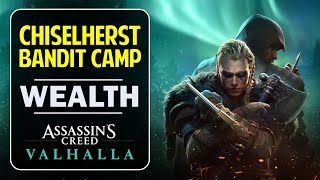 Chiselherst Bandit Camp Wealth Location  Assassins Creed Valhalla Wealth Guide [upl. by Nylhtak907]