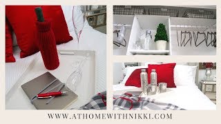 DIY 2017 HOLIDAY GUEST BEDROOM REFRESH PREP amp TIPS  Getting Ready For Christmas [upl. by Margherita209]