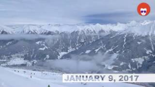 Bad Gastein January 9 2017  perfect snow conditions Ski Amade´ [upl. by Aveer]