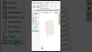 Solidworks tips  How to make curve helix [upl. by Ramses236]