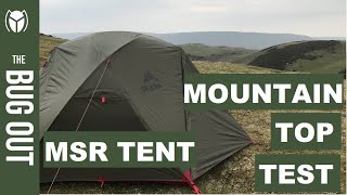 MSR Elixir 2 Tent Review solo wild camp with hill top steak and fry up [upl. by Gemmell]