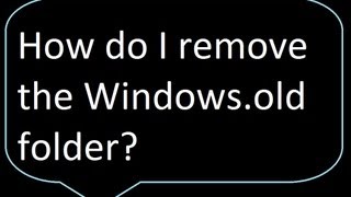 How to remove windowsold folder after a Windows 8 refresh or upgrade [upl. by Freya]