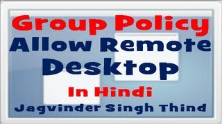 ✅ How to Configure Remote Desktop using Group Policy in Windows Server 2008 R2 in Hindi [upl. by Xad]