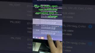 How to check expiration date OPEN VPN in pfsense firewall shorts [upl. by Ellora]