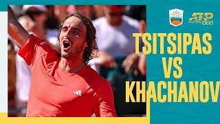 Stefanos Tsitsipas vs Karen Khachanov Highlights  Rolex Monte Carlo Masters 2024 [upl. by Eilrac]