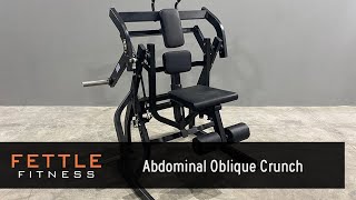 23419  Fettle Fitness Abdominal Oblique Crunch [upl. by Kelbee]