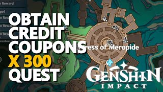 Obtain Credit Coupons 300 Genshin Impact [upl. by Annay]