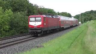 RE80 Ersatzverkehr und der Henkelzug in OchsenfurtWinterhausen 11062024 [upl. by Cristal]