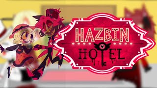 HH Alastor Lucifer and Charlie react to Charlastor \Hazbin Hotel [upl. by Sinegra566]