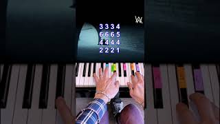 Faded Piano tutorial shorts [upl. by Lenwood278]