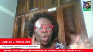 Monday Morning Devotion with Nadine Blair  November 11 2024 [upl. by Hobie]