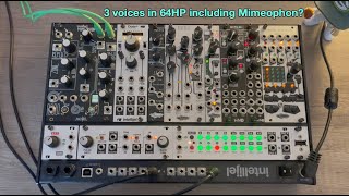 3 voices in 62HP including a Mimeophon SO much potential [upl. by Burkhard]