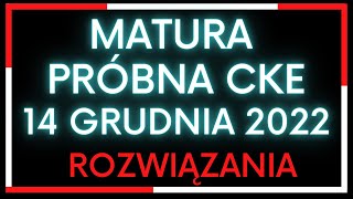 Matura próbna CKE grudzień 2022 zadanie 20  rozwiązanie [upl. by Silda139]