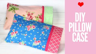 How to Make a Pillowcase – Pillowcase Pattern in 3 Sizes [upl. by Rafa158]