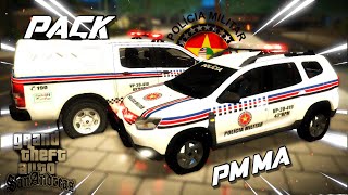 🚓 GTA SA Pack Completo de Viaturas e Skins PMMA para PCAndroid 🚓 [upl. by Yennek]