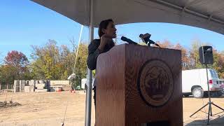 State Sen Michelle Hinchey speaks at groundbreaking for Golden Hill Apartments in Kingston [upl. by Joane]