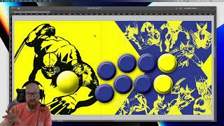 Fight Stick Artwork  Chatting about my process to create custom art [upl. by Aicilra]