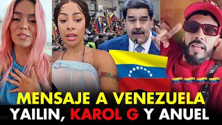 🚨ULTIMA HORA YAILIN ANUEL Y KAROL G ENVÍAN MENSAJE A VENEZUELA 🇻🇪 [upl. by Floridia329]