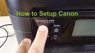 How to connect Canon ImageCLASS MF217W by cable and wireless to PC [upl. by Mariken]