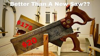 Restoring a Backsaw And Comparing Its Performance To New Saws [upl. by Harness]