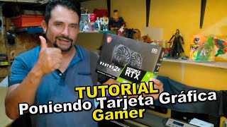 Tutorial Poniendo Tarjeta grafica Gamer RTX 3060 [upl. by Fredi283]