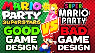 Mario Party Superstars Vs Super Mario Party  Good Game Design [upl. by Gail]