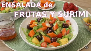 ENSALADA de FRUTAS y SURIMI  Cocina Abierta [upl. by Enimsaj927]