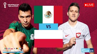 Messico Polonia LIVE 🇲🇽🇵🇱 Zielinski e Lozano in campo⚽ DIRETTA Mondiali [upl. by Larcher]