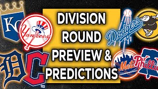 2024 ALDS amp NLDS Predictions Dodgers vs Padres Yankees vs Royals Phillies Mets Guardians Tigers [upl. by Akeemat]