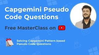 Capgemini Pseudo Code Questions and Answers 20222023 [upl. by Ellinad]