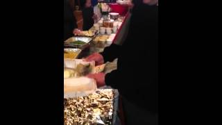 Amish School FundRaising Buffet Line [upl. by Silvan]