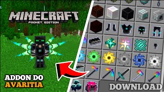 Como BAIXAR e INSTALAR o ADDONMOD do AVARITIA Para MINECRAFT PE 120 MCPE e Bedrock [upl. by Tedman]