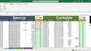 Conciliacion Bancaria en Excel 2021 [upl. by Annabella]