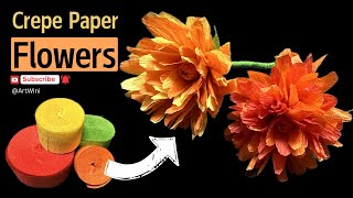 DIY Crepe Paper Flowers ArtWini [upl. by Nette]