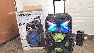 UNBOXING  Mostrando um pouco da Caixa Amplificada Mondial CM400 400W [upl. by Laefar635]