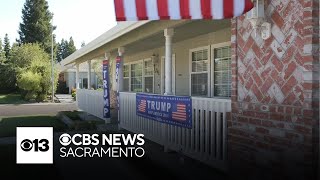 Lodi homeowner removes 2 of 3 Trump signs after HOA flags violation [upl. by Hudgens]