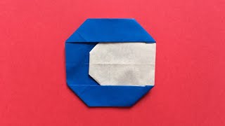 【折り紙】『 C 』の折り方 アルファベット ☆Origami☆ Folding paper into the figure of『 C 』 of the alphabet 簡単な折り紙の作り方 [upl. by Vivie938]