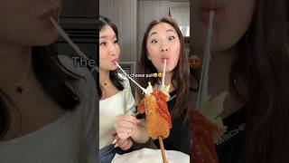 Making cheesy Korean corn dogs with my mom🌭🤭 korean recipe cooking trilingual asmr [upl. by Rochkind]