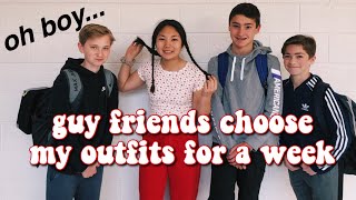 my guy friends choose my outfits for a week [upl. by Fabiola]