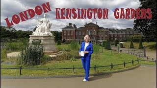 England London The Royal Park Kensington Gardens walking tour [upl. by Atsuj]