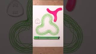 Spirograph Tutorial for Beginners  Green Swirl Spirograph [upl. by Atinor]