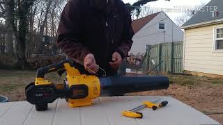 How to remove Dewalt flexvolt blower tube [upl. by Grata]