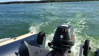 HONWAVE T40 AE2 POWERED BY 20HP SUZUKI DF20AS OUTBOARD [upl. by Aillimat]