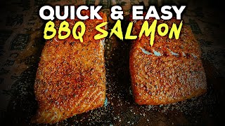 Quick amp Easy BBQ Salmon shorts [upl. by Eirtemed]