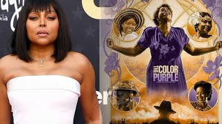 Taraji P Hensons Glam 2024 Critics Choice Awards Gown Features the Most Daring ThighHigh Slit [upl. by Atinreb]