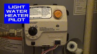 Honeywell Water Heater Thermocouple Reset to Light Pilot [upl. by Scarito]