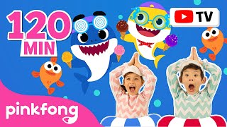 TV for Kids ☀️ 2Hour Summertime Remix  Baby Shark Family Special  Pinkfong Kids Song [upl. by Tirza]